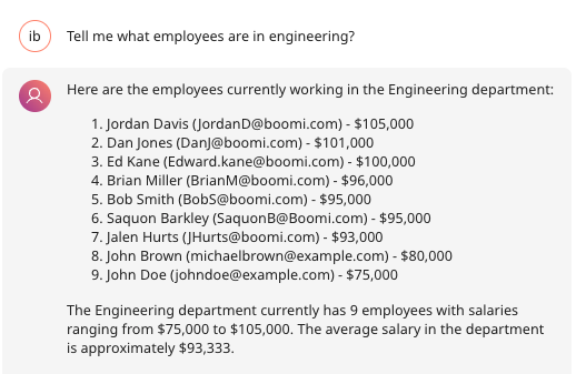 Snowflake agent response