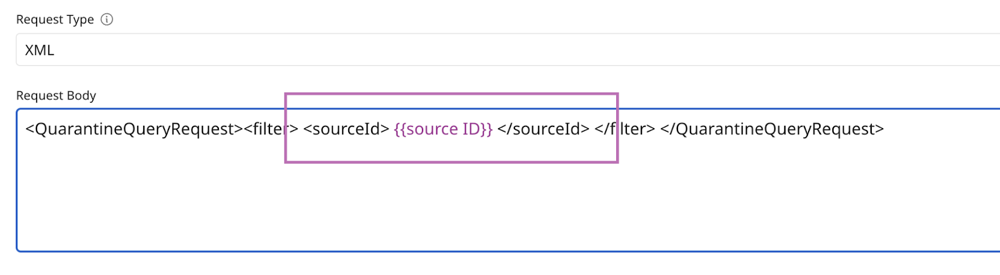 example of request body with parameter