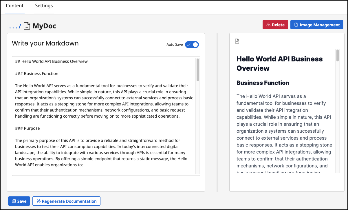 Generated AI Documentation