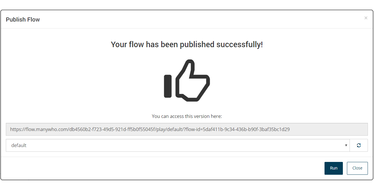 Publish Flow form