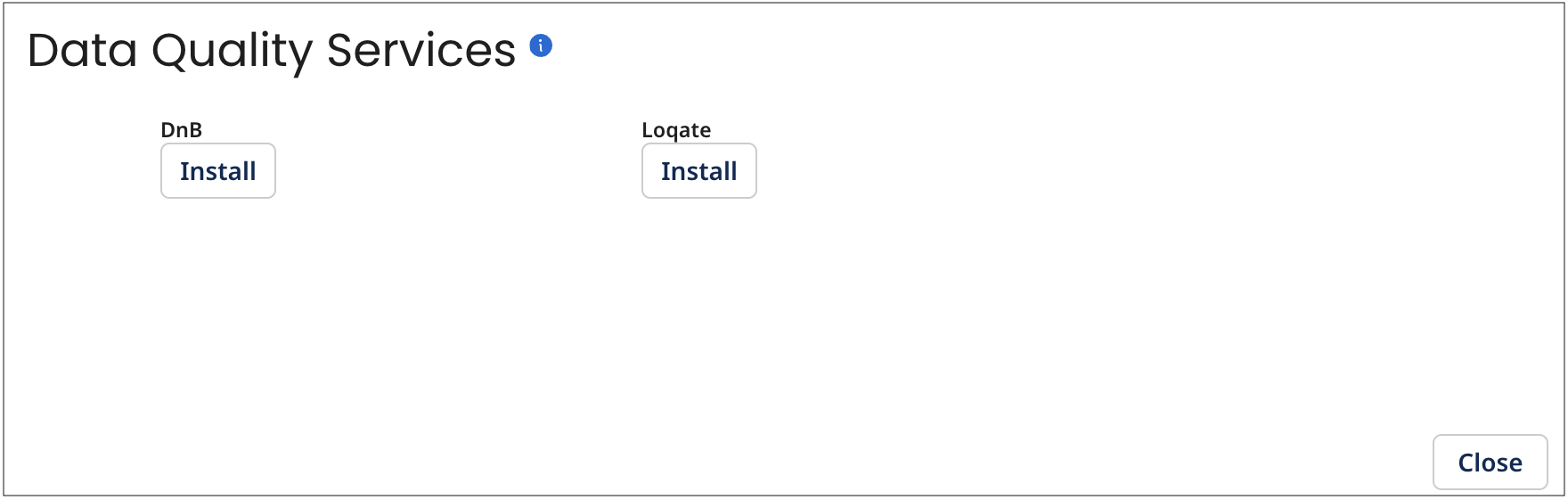 Data Quality Services dialog